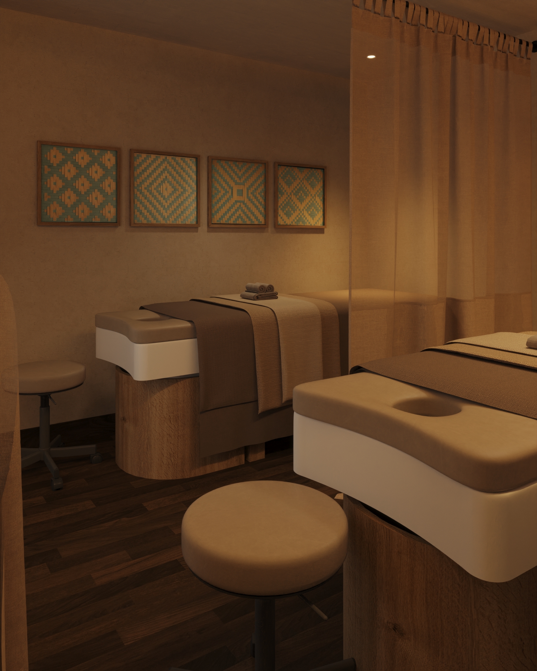 Warm bedroom interior at The Myst Sapa